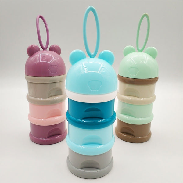 3 layer Frog Style Portable Baby Food Storage