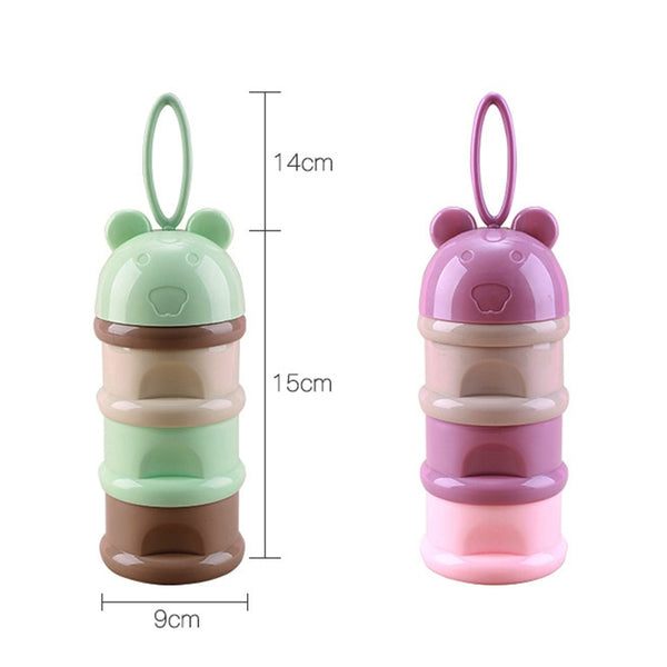 3 layer Frog Style Portable Baby Food Storage