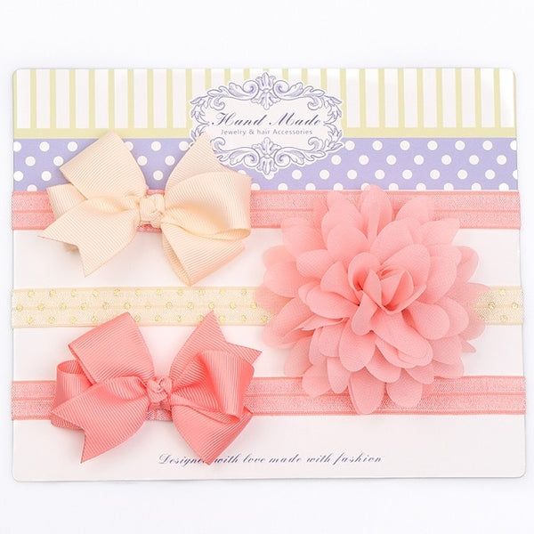 3Pcs Rabbit Ear Baby Headband For Girls