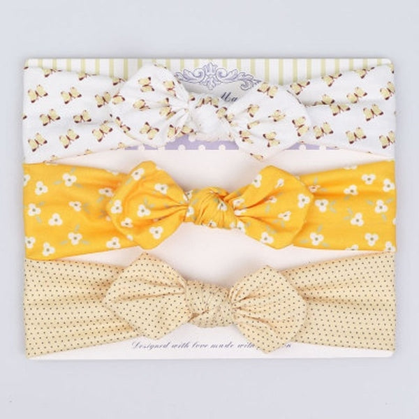 3Pcs Rabbit Ear Baby Headband For Girls