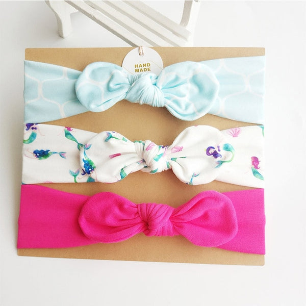 3Pcs Rabbit Ear Baby Headband For Girls