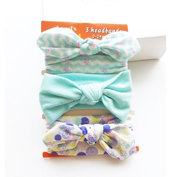 3Pcs Rabbit Ear Baby Headband For Girls