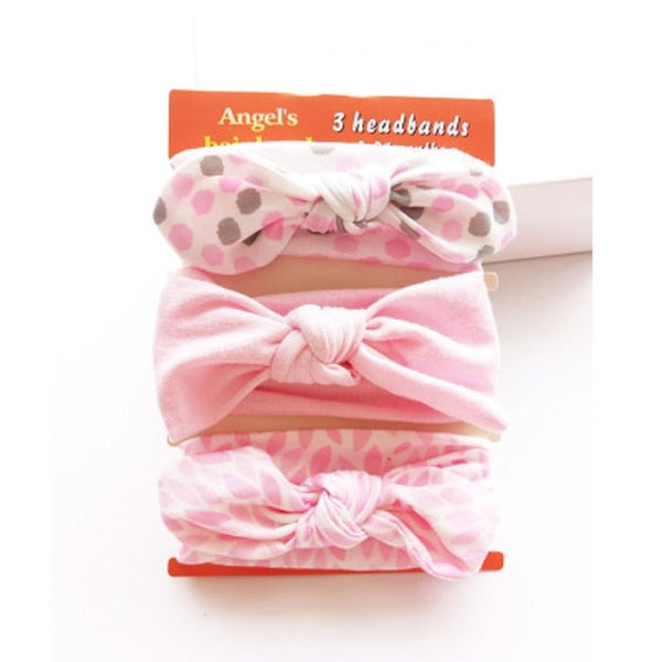 3Pcs Rabbit Ear Baby Headband For Girls