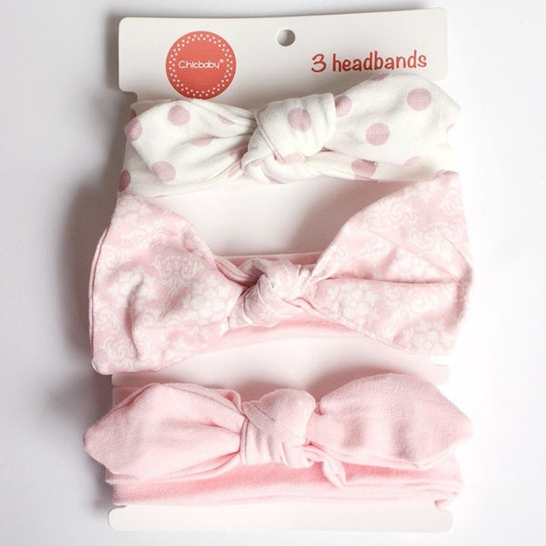 3Pcs Rabbit Ear Baby Headband For Girls