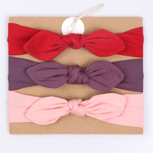 3Pcs Rabbit Ear Baby Headband For Girls