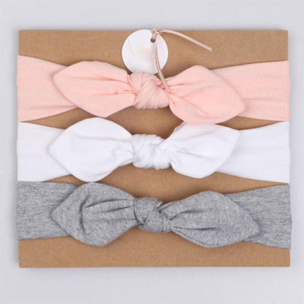 3Pcs Rabbit Ear Baby Headband For Girls