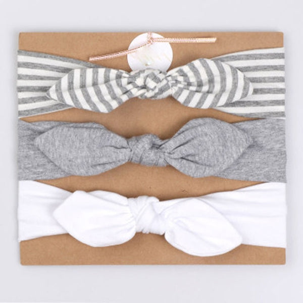 3Pcs Rabbit Ear Baby Headband For Girls