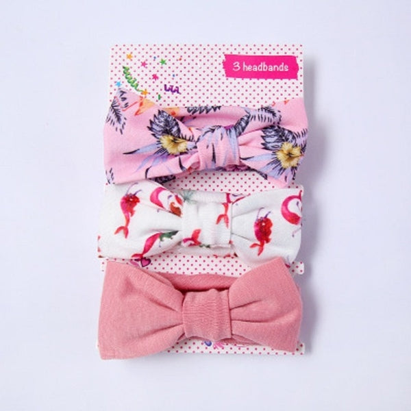 3Pcs Rabbit Ear Baby Headband For Girls