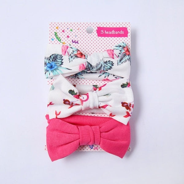 3Pcs Rabbit Ear Baby Headband For Girls