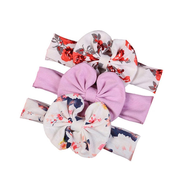 3Pcs Rabbit Ear Baby Headband For Girls