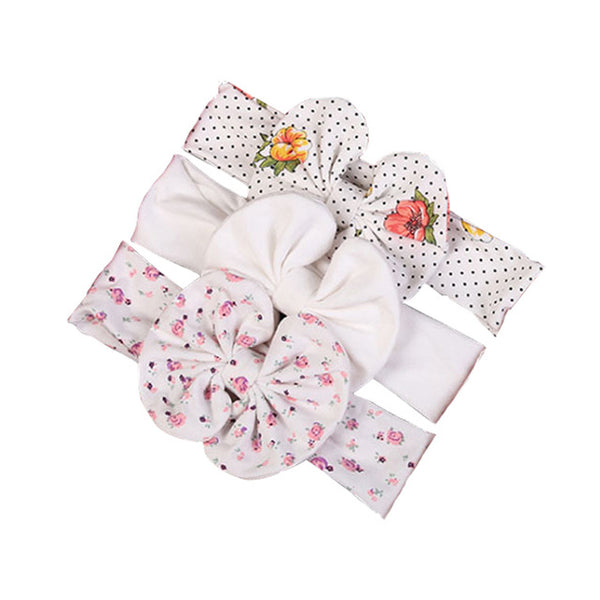 3Pcs Rabbit Ear Baby Headband For Girls