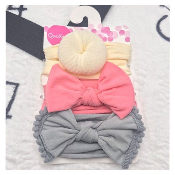 3Pcs Rabbit Ear Baby Headband For Girls